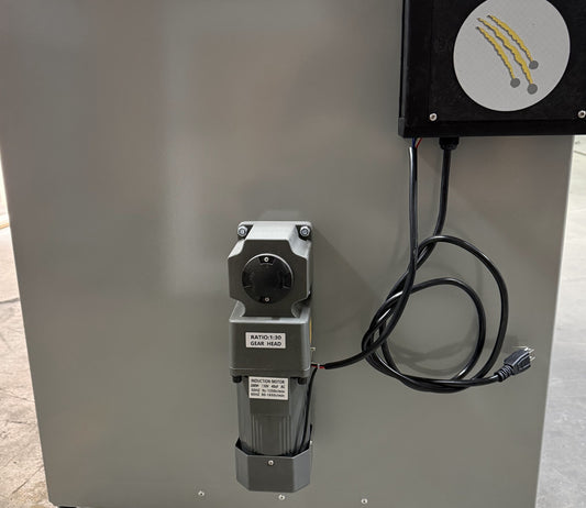 200W gearmotor on the Wolverine tumbler
